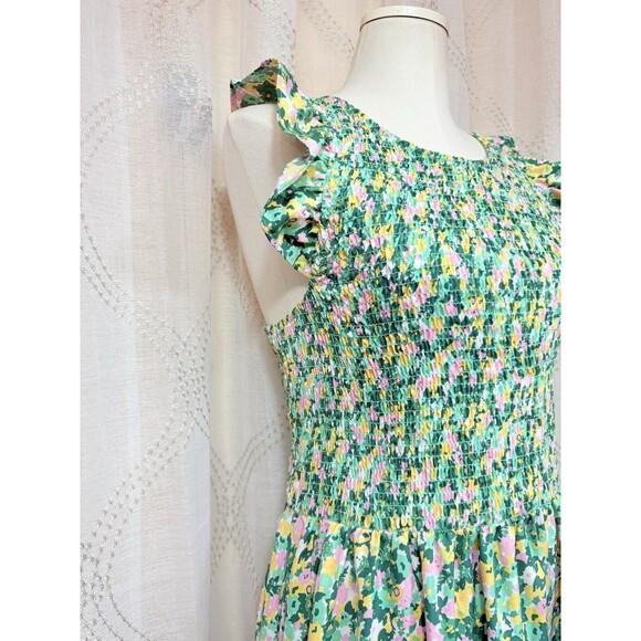 Code x Mode Smocked Maxi Sun Dress Size L - Picture 4 of 10
